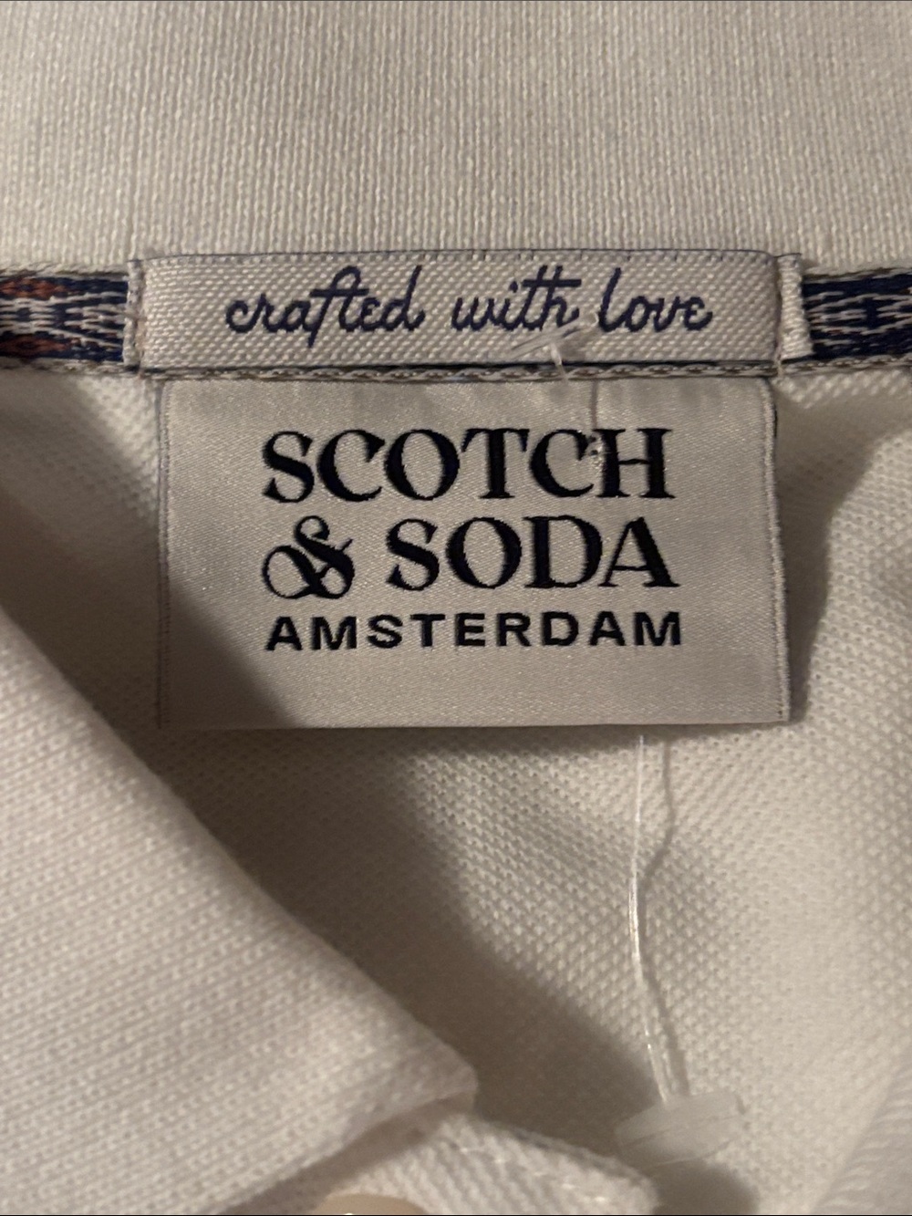 Scotch & Soda White Polo with Gray Accent - Picture 2 of 12